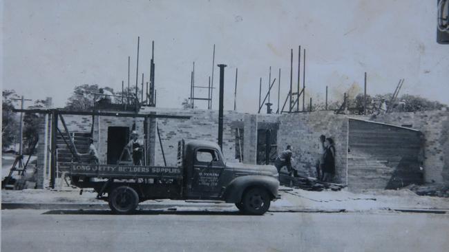 Under construction, Mr Wain used his hardware store to supply the building products used in The Savoy Theatre. Picture: Courtesy of the Wain family