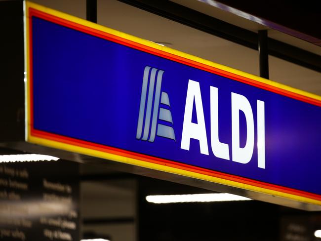 SYDNEY, AUSTRALIA - NewsWire Photos MAY 23, 2021: A general view of Aldi Supermarket signage in Surry Hills in Sydney, Australia. Picture: NCA NewsWire / Gaye Gerard