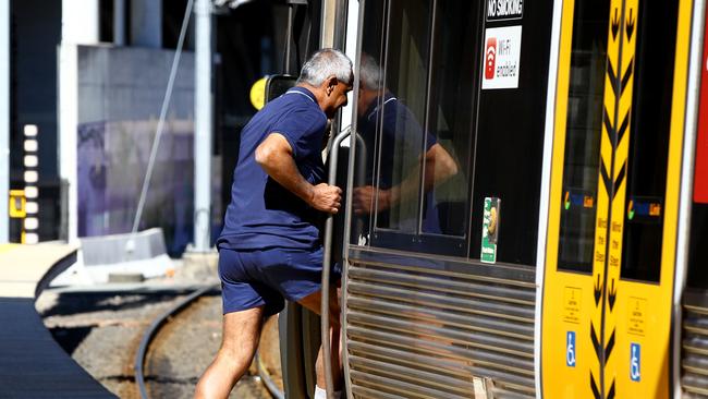 Queensland Rail has defended its decision to run a train 12 minutes ahead of schedule on the notorious Cleveland line.