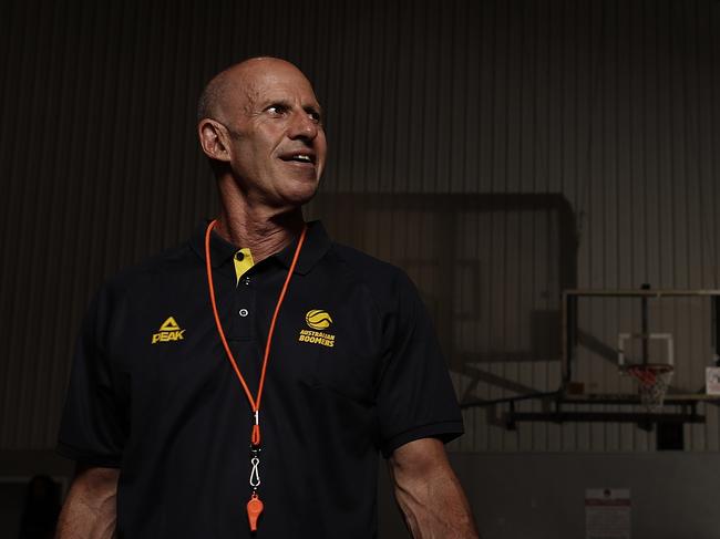 Brian Goorjian poses after being announced as the Australian Boomers’ international men's head coach. Picture: Ryan Pierse / Getty Images