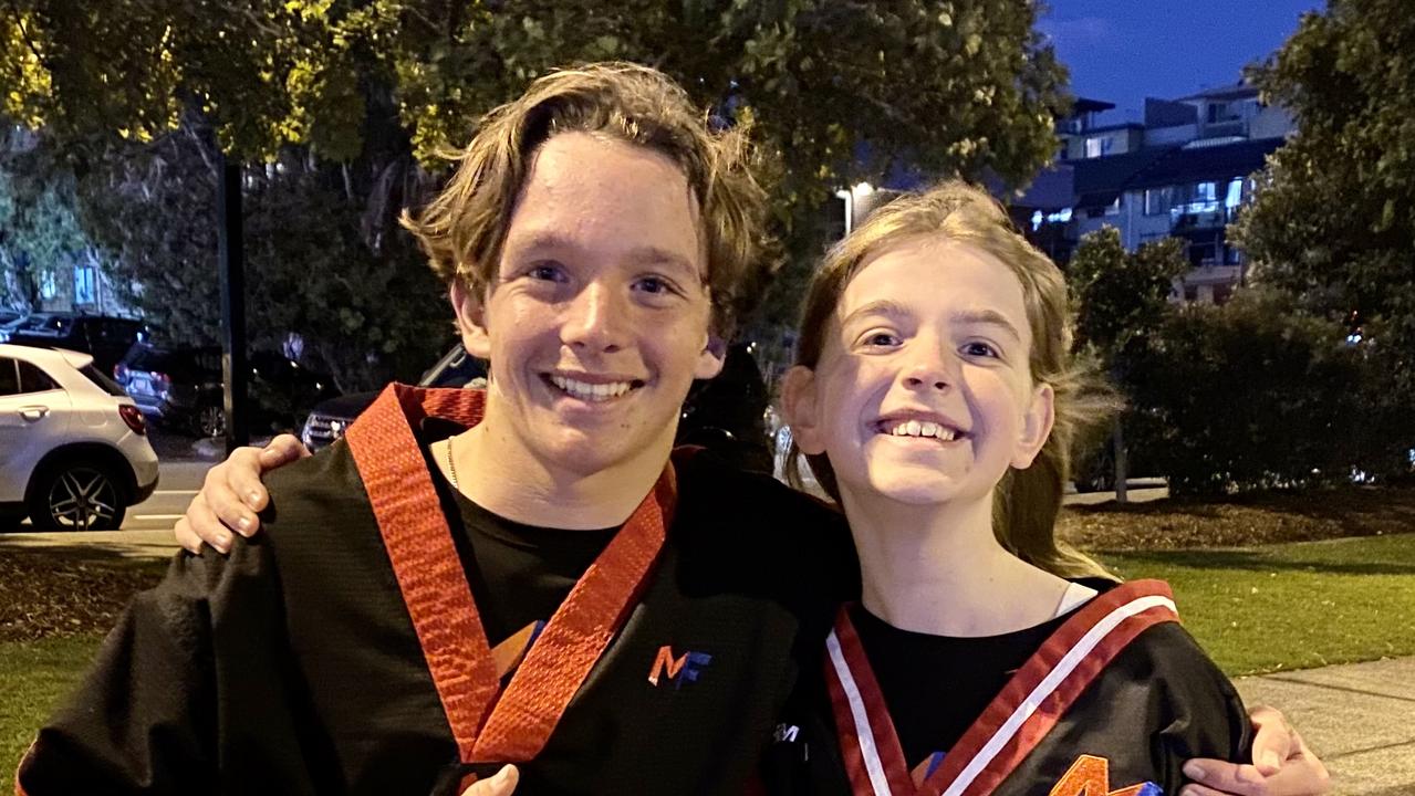 Matt Fiddes students Taj Salisbury and Emily Tarsilli are training hard to represent the Sunshine Coast in the 2032 Games.