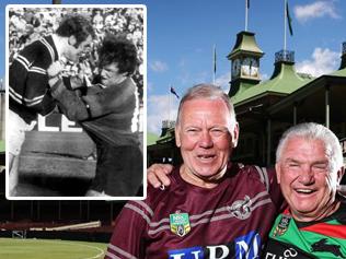 South Sydney legend George Piggins relives his infamous 1973 battle with Manly enforcer Malcolm Reilly.