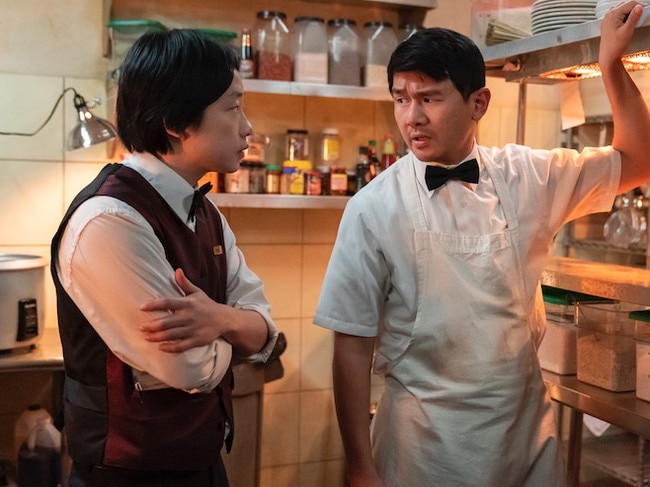 Jimmy O. Yang and Ronny Chieng in Interior Chinatown.