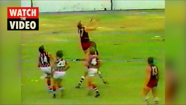 Ross Whyte 1977 Grand Final mark and goal