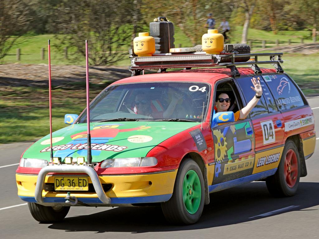 ‘Lego Legends’ car arriving at Barwon Valley Fun Park in Geelong on Saturday for Camp Quality’&#149;s signature motoring event, esCarpade. Picture: Mark Wilson.