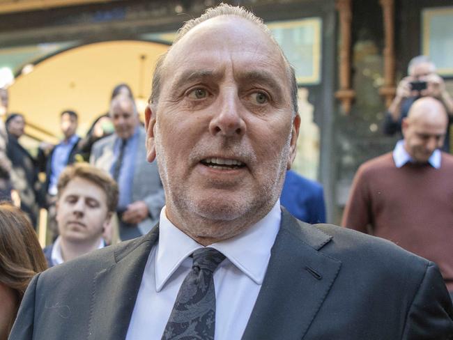 SYDNEY AUSTRALIA - NewsWire Photos, 16 JUNE, 2023: Brian Houston leaves Downing Centre with his wifeBobbie on the final day. The high-profile Hillsong pastor charged with concealing his father's child sexual abuse. Picture: NCA NewsWire / Simon Bullard