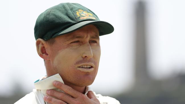 GALLE, SRI LANKA - FEBRUARY 08: Marnus Labuschagne of Australia prepares to field during day three of the Second Test match in the series between Sri Lanka and Australia at Galle International Stadium on February 08, 2025 in Galle, Sri Lanka. (Photo by Robert Cianflone/Getty Images)