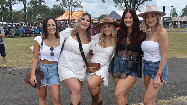 Georgia Sokic, Amelia, Ebony, Samantha and Britney at CMC Rocks 2024. Picture: Aaron Goodwin