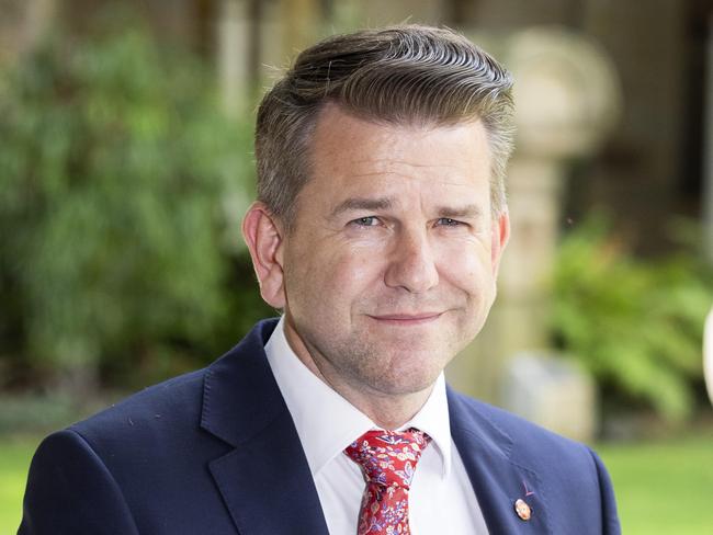 Jarrod Bleijie, Deputy Premier, Minister for State Development, Infrastructure and Planning and Minister for Industrial Relations, speaks to the media at Parliament House, Monday, November 11, 2024 - Picture: Richard Walker