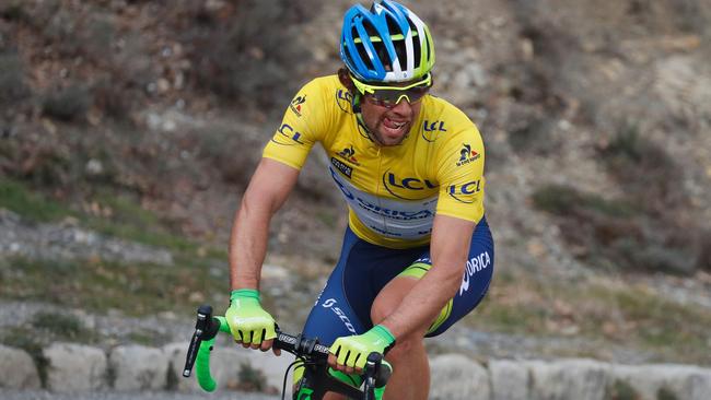 Australia's Michael Matthews rides during the sixth stage of the 74th edition of the Paris-Nice cycling race between Nice and La Madone d'Utelle on March 12, 2016. / AFP PHOTO / KENZO TRIBOUILLARD