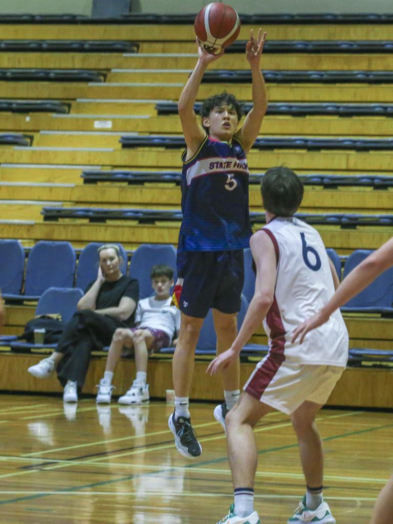 GPS basketball The Southport School v Brisbane State High School at TSS. Picture: Glenn Campbell