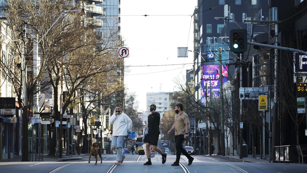 Melbourne will remain under lockdown for an extra fortnight before restrictions slowly begin to ease. Picture: Daniel Pockett/Getty Images