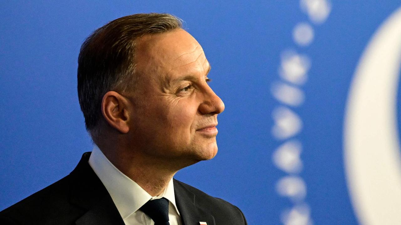 Poland's President Andrzej Duda has issued a chilling warning about Russia. Picture: John MacDougall/AFP