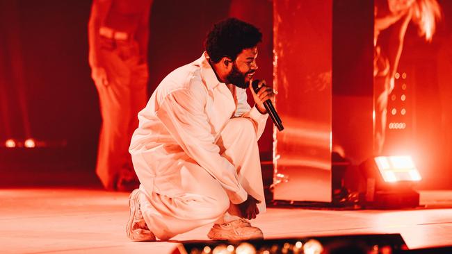 American pop superstar Khalid performs world premiere of new album Sincere at Sydney Opera House on August 5. Picture: Jordan Munns / Supplied