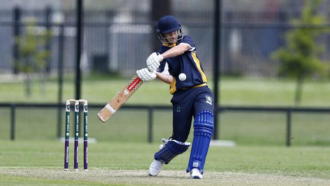 Tom White batting for Merewether. Picture: Michael Gorton