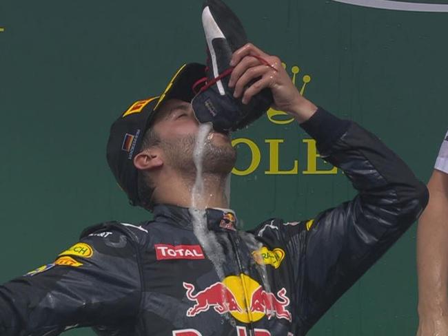 World baffled by Ricciardo celebration