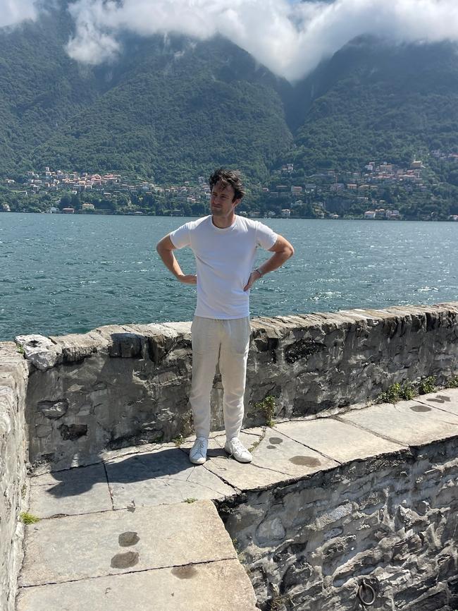 Keybridge Capital CEO Nick Bolton at his house in Lake Como, Italy