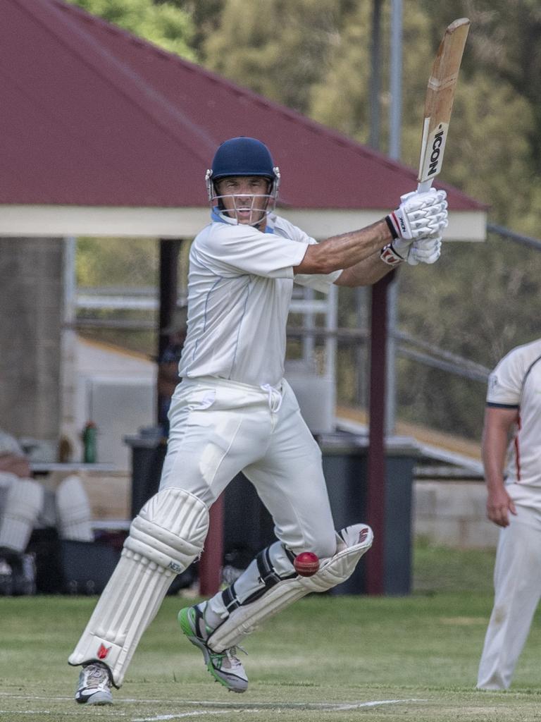 Brian May bats for Wests.