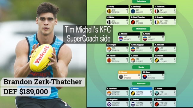 Tim Michell's KFC SuperCoach side