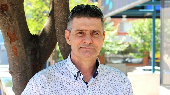 Glen Fisher in Sydney yesterday after speaking with Strike Force Boyd detectives who issued the international warrant for the arrest of Simon Davies. Picture: Charles Miranda