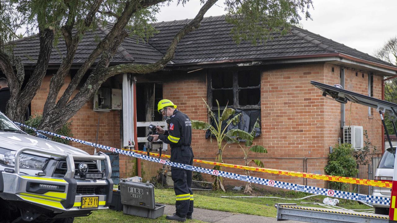 Two boys were pulled from the fire but did not survive. Picture: NewsWire / Simon Bullard