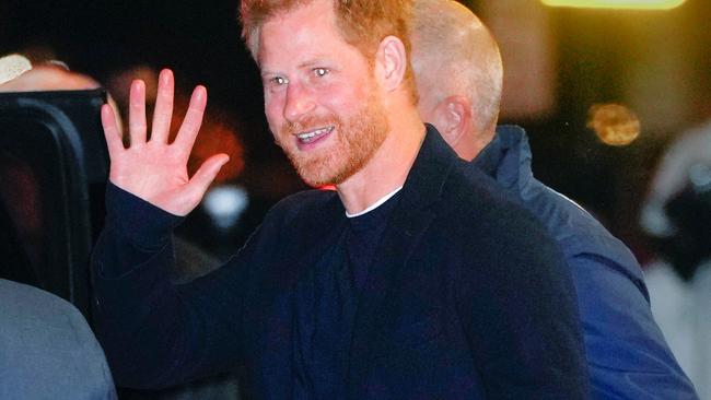 Prince Harry, Duke of Sussex is seen leaving The Late Show With Stephen Colbert on January 09, 2023 in New York City. (Photo by Gotham/GC Images)