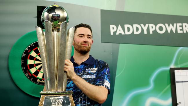 Darts world champion Luke Humphries was all class after spoiling the party. (Photo by Tom Dulat/Getty Images)