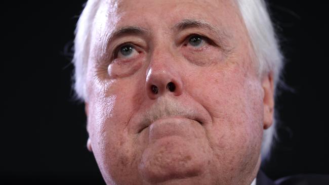 CANBERRA, AUSTRALIA - NewsWire Photos APRIL 07, 2022: Clive Palmer spoke at the National Press Club in Canberra.Picture: NCA NewsWire / Gary Ramage