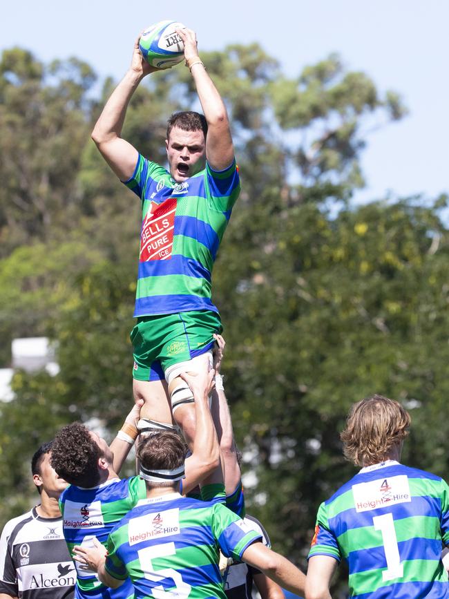 GPS win lineout ball Picture: Renae Droop