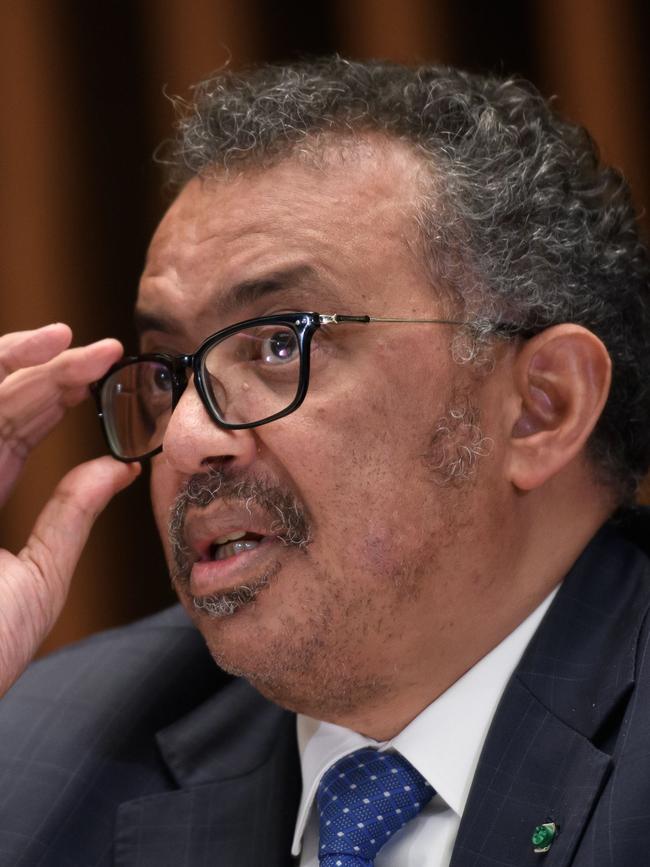 WHO Director-General Tedros Adhanom Ghebreyesus.