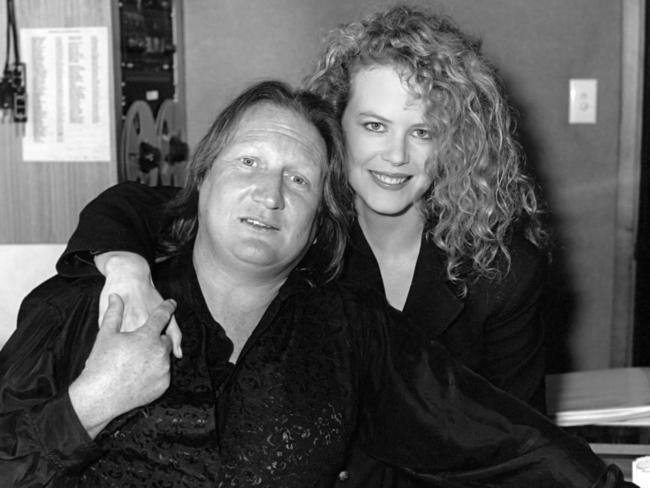 Doug Mulray with actress Nicole Kidman in 1992.