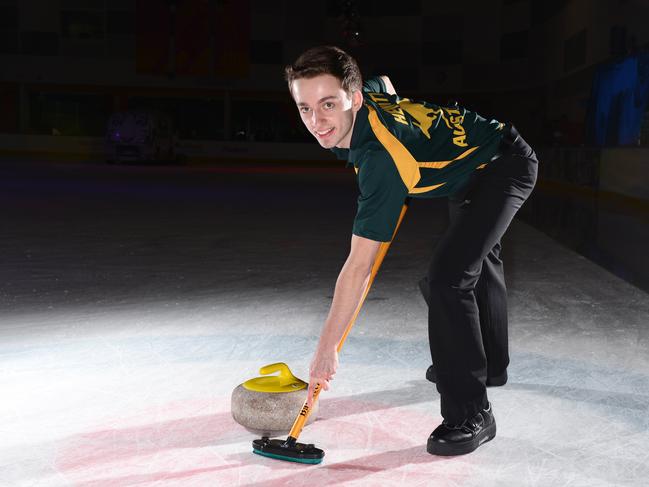 Dean Hewitt is a national champion in curling. Picture: Lawrence Pinder