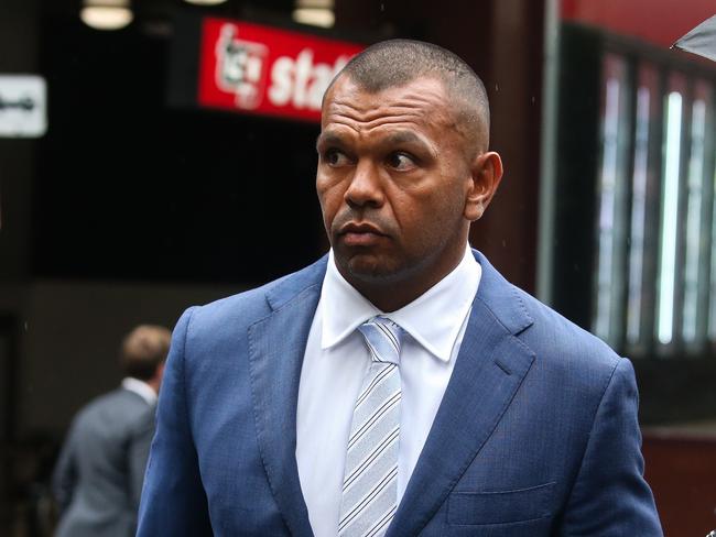 SYDNEY, AUSTRALIA: Newswire Photos: JANUARY 15 2024: Kurtley Beale, an Australian rugby star has been suspended from the national side after he was charged with sexually assaulting a woman at a pub in Bondi and is seen arriving at the Downing Court in Sydney. Photo by: NCA Newswire/ Gaye Gerard
