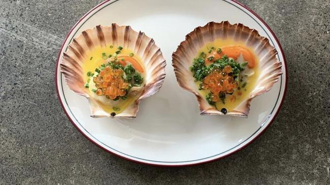 Scallops at The Continental, Geelong.