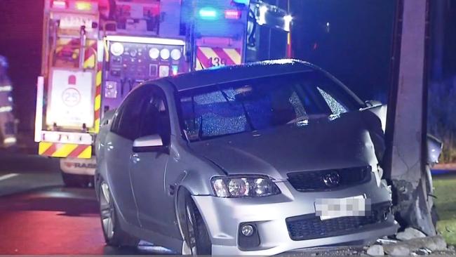 Police are investigating a serious crash at Christies Beach overnight. Picture: 7NEWS