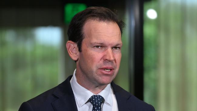 BRISBANE, AUSTRALIA - NewsWire Photos - APRIL 17, 2024.Liberal Senator Matt Canavan at a press conference during a hearing of the Senate Standing Committee on Rural and Regional Affairs and Transport in Brisbane. The committee discussed Australiaâs preparedness to host Commonwealth, Olympic and Paralympic Games.Picture: Dan Peled / NCA NewsWire