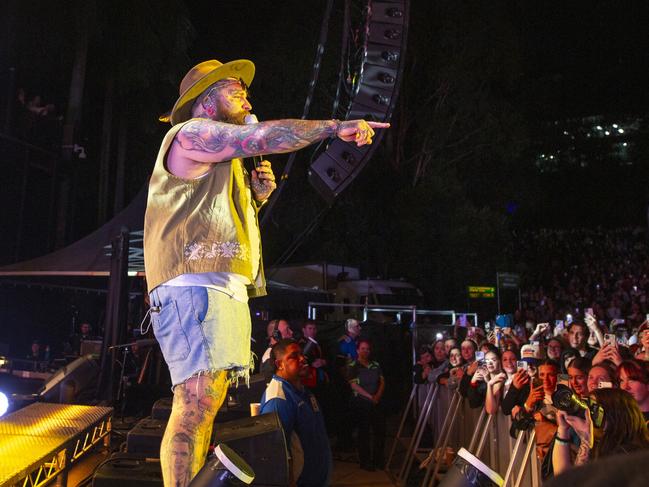 Teddy Swims at Riverstage last July. Picture: Grace Kessels