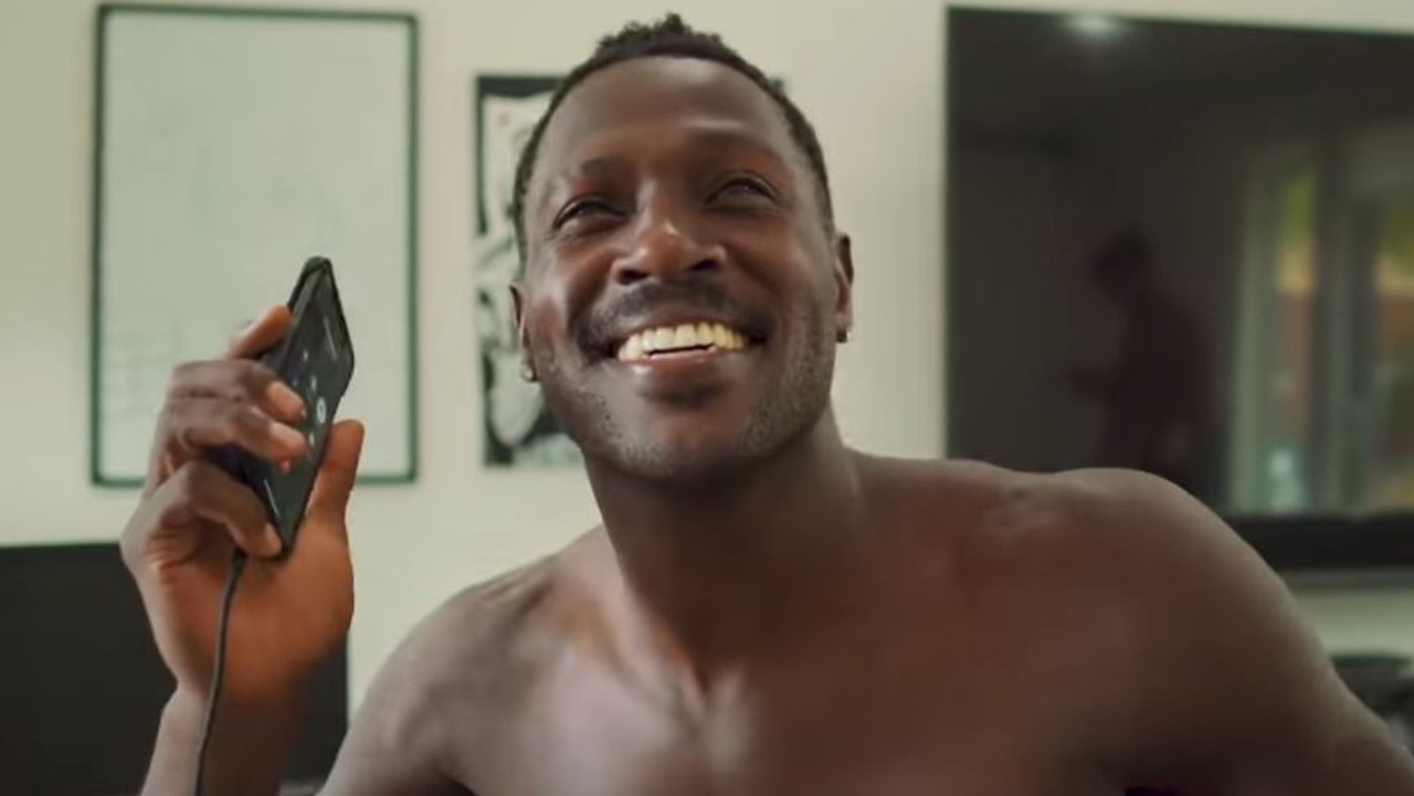 Antonio Brown reacts to being cut by the Oakland Raiders.