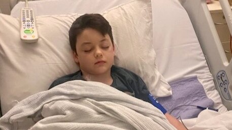 Emmett Dollisson, 9, has been diagnosed with T-cell acute lymphoblastic leukaemia. Picture: Supplied