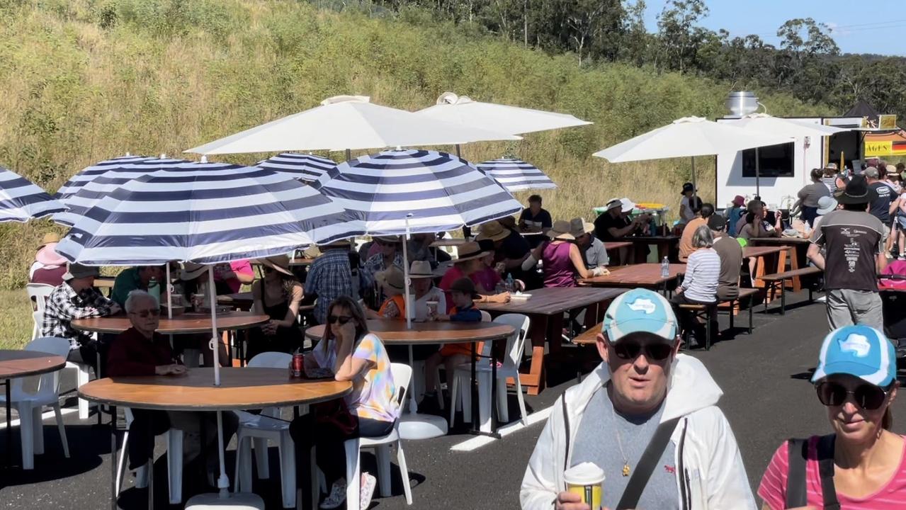 Thousands of people turned out to the day, which included bus transport for guests to and from the site, food stalls, and live entertainment. Picture: Scott Kovacevic