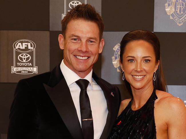 MELBOURNE, AUSTRALIA. NewsWire Photos. September 23 , 2024 The 2024 AFL Brownlow medal at the Palladium room in Crown Casino, Melbourne.   Red Carpet arrivals.  Ben Cousins and his sister Melanie.    Picture: NewsWire/ Michael Klein