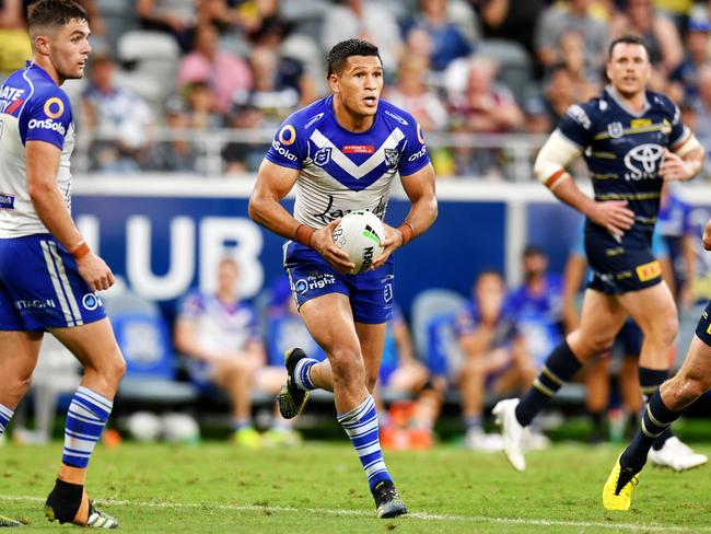 Dallin Watene-Zelezniak in action for the Bulldogs earlier this season. Picture: Alix Sweeney