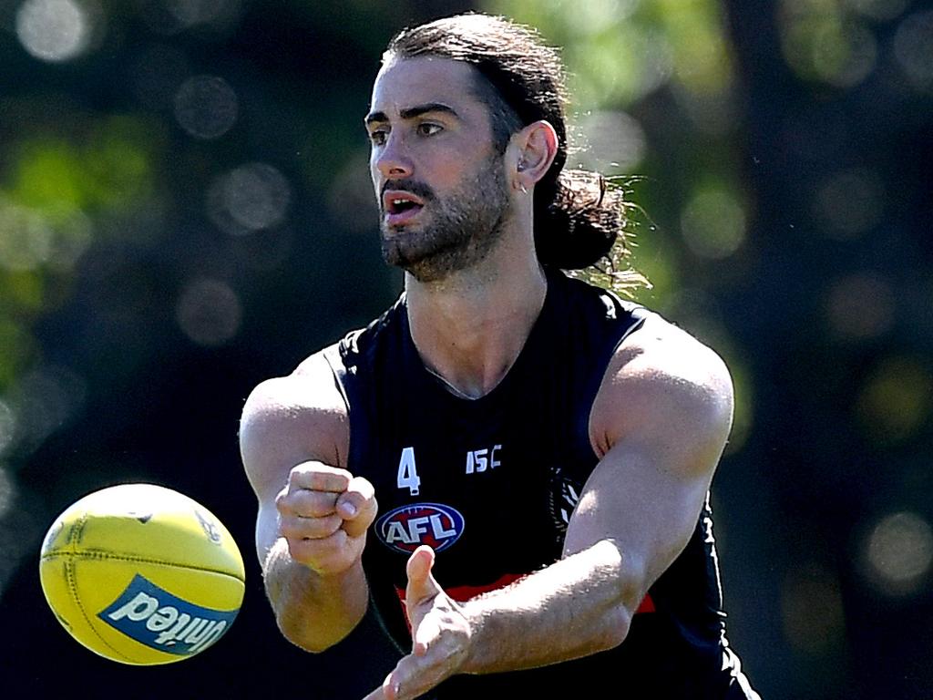 Brodie Grundy is always in the action.