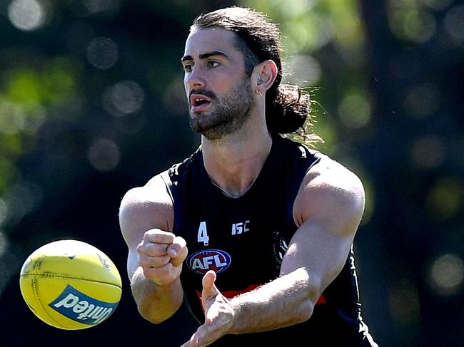 Brodie Grundy is always in the action.