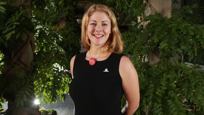 Young Australian of the Year Finalist for 2014, Dr Clare Smith from Tasmania at a morning tea hosted by Prime Minister Tony Abbott at Parliament House in Canberra.