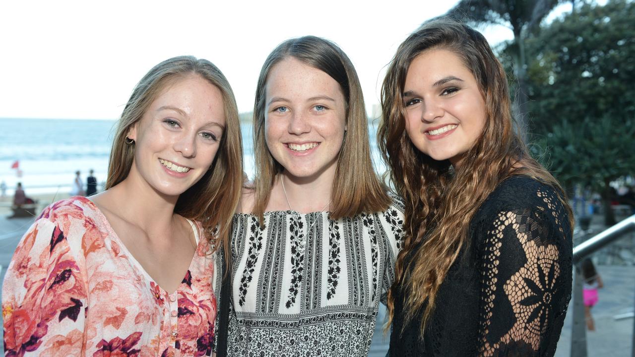 Monique Terol, Annaleaze Flynn and Kaili Hughey celebrate new years eve in 2015. Photo Patrick Woods