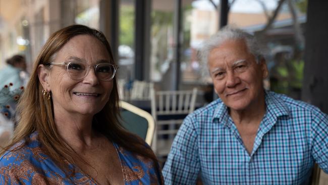 Fran Harris and Jon Hope came down to enjoy the music as part of Buskers on Mary. August 18, 2023. Picture: Christine Schindler