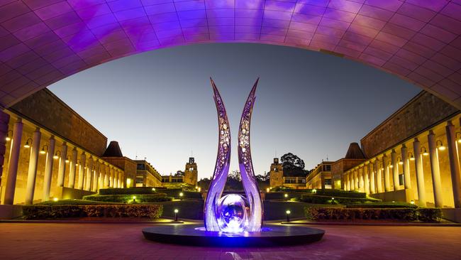 A new statue built at Bond University as part of its 30th anniversary celebrations. Picture: Cavan Flynn, Bond University.