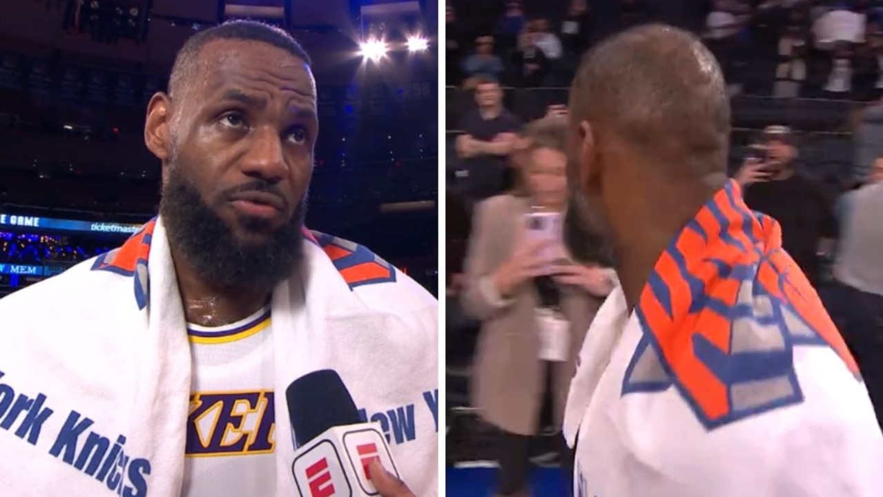 LeBron James wearing Knicks towel sparks frenzied speculation about NBA  future, trade from LA Lakers