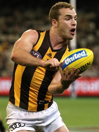 Tom Mitchell in action for Hawthorn. Picture: Wayne Ludbey